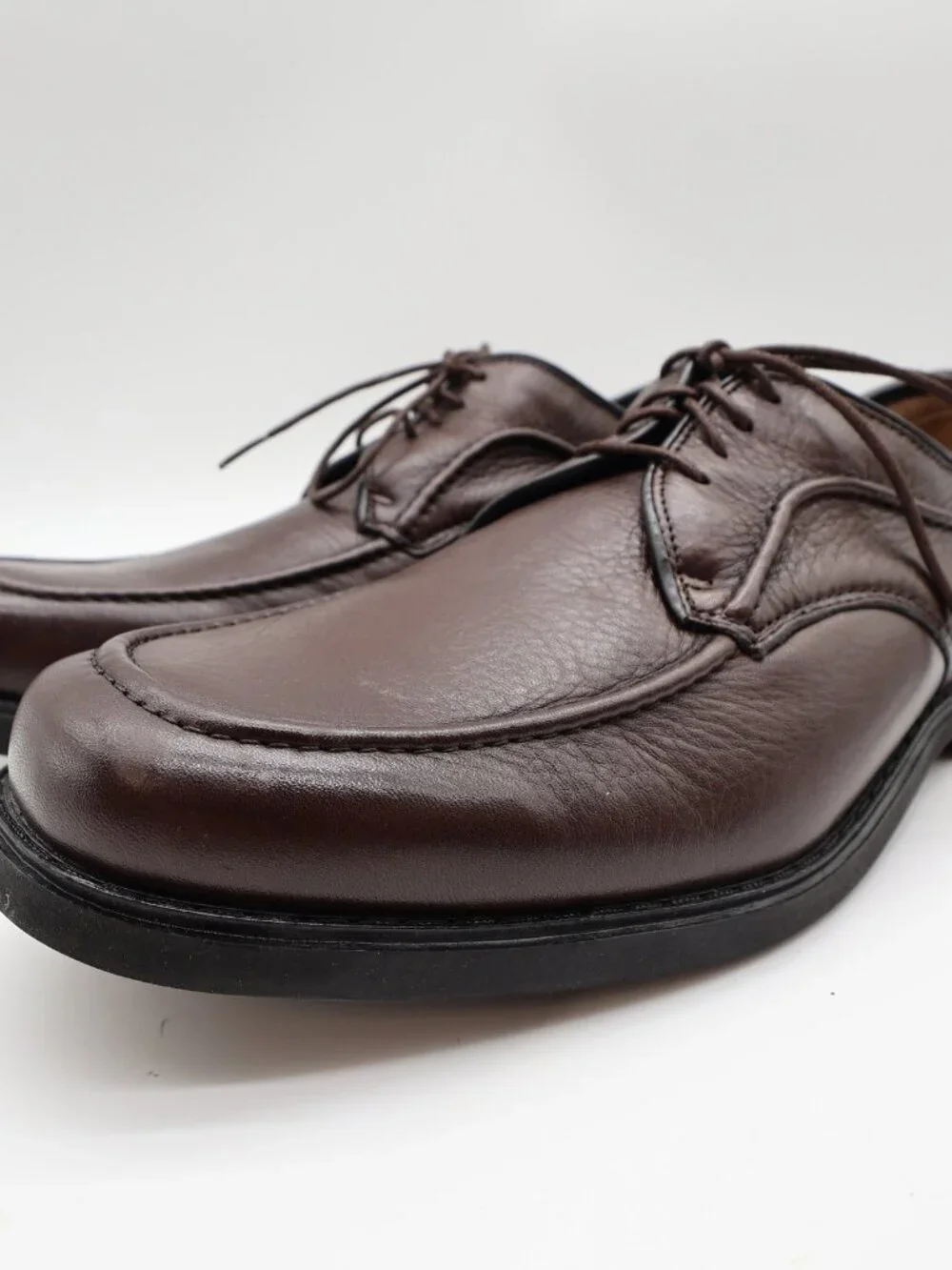 Hush Puppies Tribute Oxford Mens 10 Dark Brown Leather Dress Shoe 16408 New